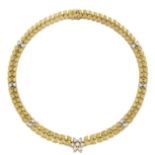 An 18k gold and diamond necklace, Buccellati