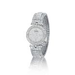 An 18k white gold and diamond wristwatch, Van Cleef & Arpels,