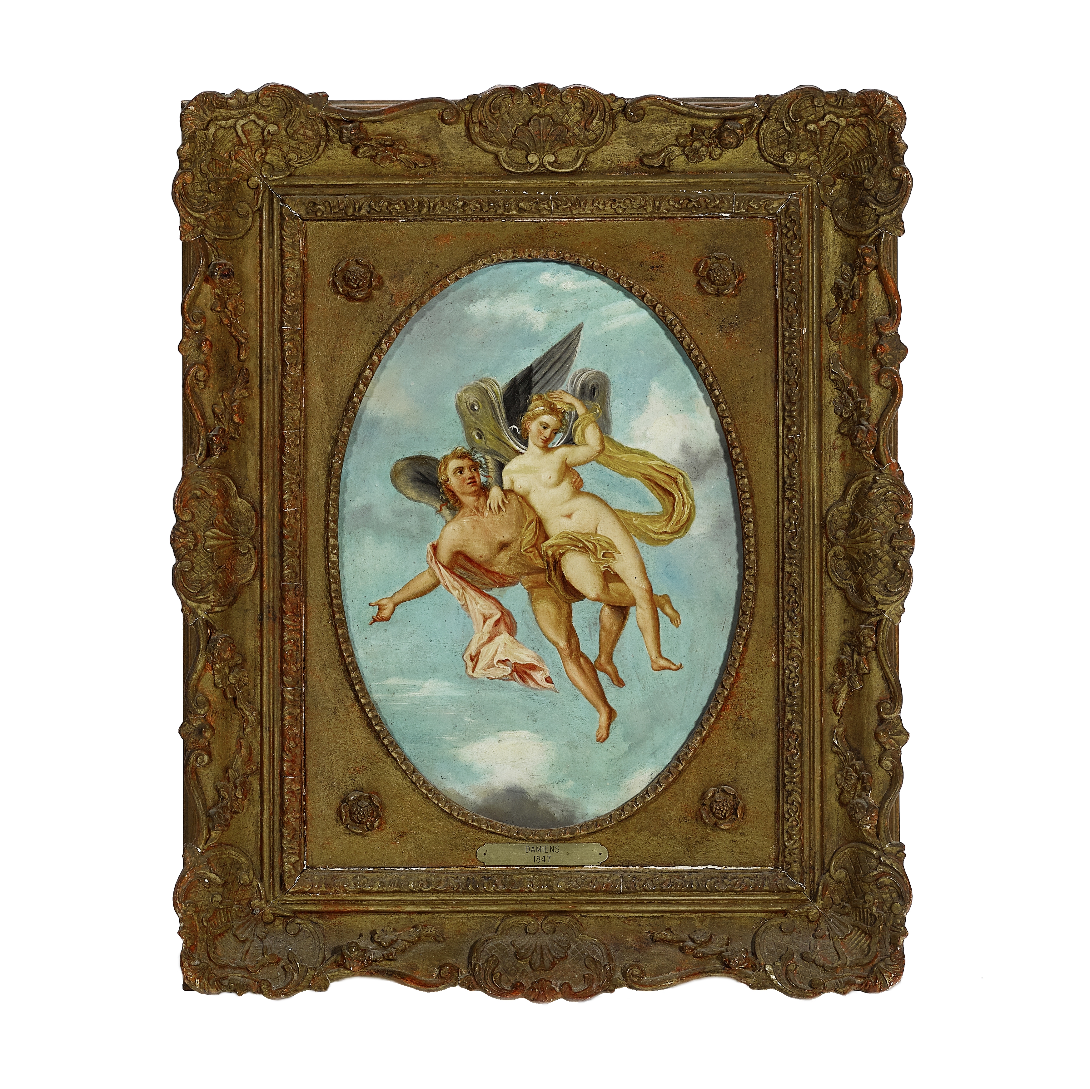 A painting of mythological figures from the collection of Mitzi Gaynor