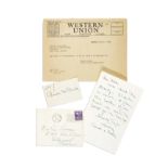 A Carole Lombard handwritten letter to Pandro Berman