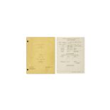 An Intermezzo Final Shooting Script and call sheet