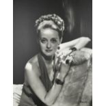 A George Hurrell signed and numbered limited edition oversized photograph of Bette Davis