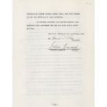 A Leslie Howard signed contract for Gone With the Wind