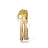 A Mitzi Gaynor nude illusion jumpsuit designed by Bob Mackie