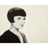 A Stanley Mouse oil painting of Louise Brooks