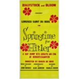 A 'Springtime for Hitler' prop poster from The Producers