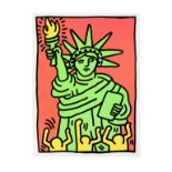 Keith Haring (1958-1990) Statue of Liberty Screenprint in colours, 1986, on heavy wove paper, sig...