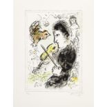 Marc Chagall (1887-1985) Le Violoniste au Coq Lithograph in colours, 1982, on Arches wove paper, ...