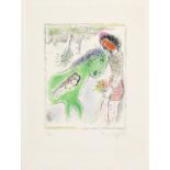 Marc Chagall (1887-1985) Cheval Vert Lithograph in colours, 1973, on Arches wove paper, signed an...