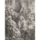 Rembrandt Harmensz van Rijn (1606-1669) Joseph telling his dreams Etching, 1638, on laid paper, N...