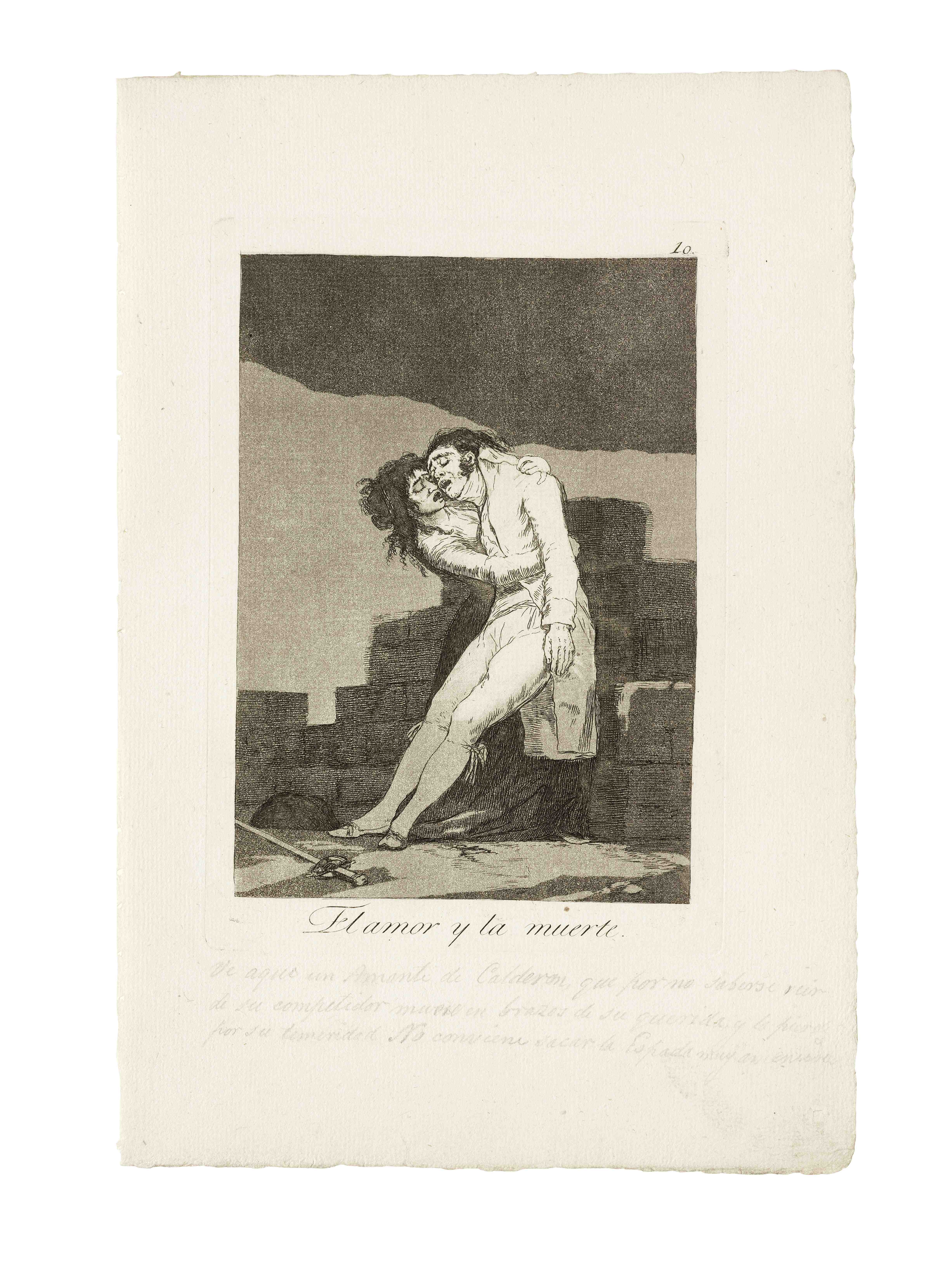 Francisco José de Goya y Lucientes (1746-1828) Que se la llevaron; El amor y la muerte, from Los ... - Image 2 of 2