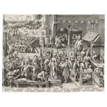 After Pieter Bruegel the Elder (1525-1569) by Philip Galle (1537-1612) Justice, from The Seven Vi...