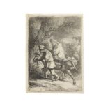 Rembrandt Harmensz van Rijn (1606-1669) The Flight into Egypt Etching, 1633, on laid paper, a goo...