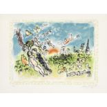 Marc Chagall (1887-1985) Songe d'Été Lithograph in colours, 1983, on Arches wove paper, signed an...