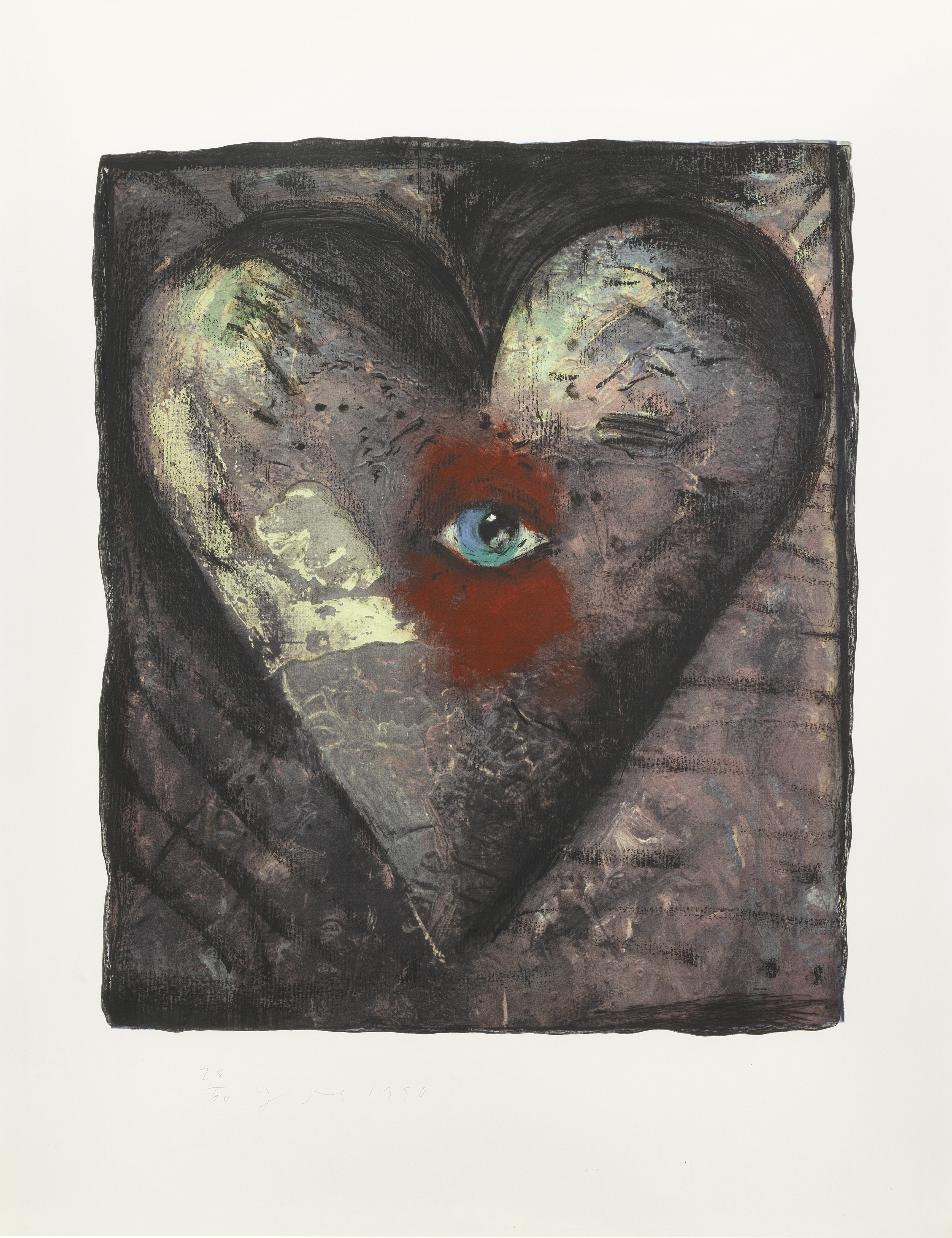 Jim Dine (born 1935) The Hand-Coloured Viennese Hearts The complete set of seven screenprints wit... - Image 7 of 7