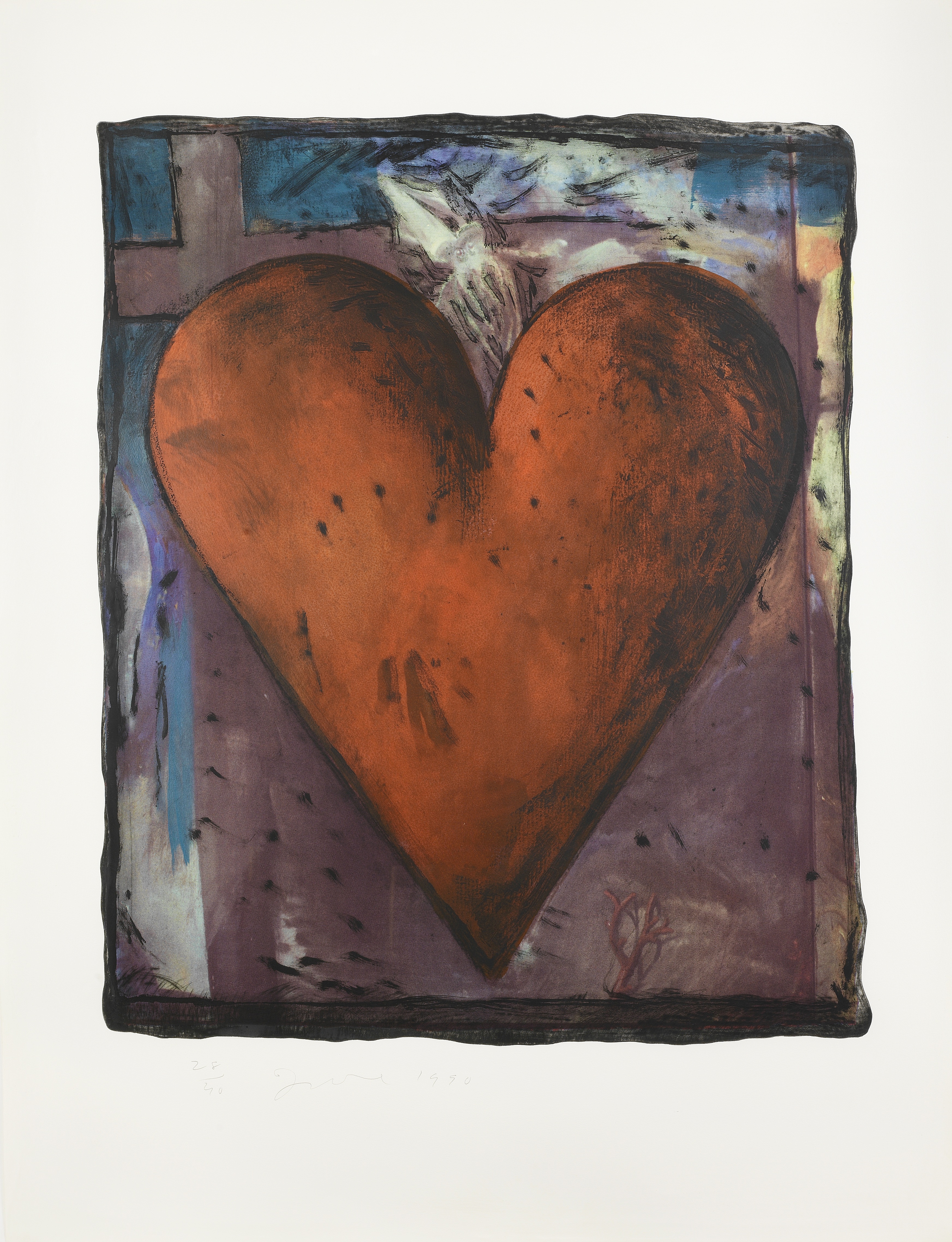 Jim Dine (born 1935) The Hand-Coloured Viennese Hearts The complete set of seven screenprints wit... - Image 4 of 7