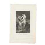Francisco José de Goya y Lucientes (1746-1828) A caza de dientes; Bellos Consejos, from Los Capri...