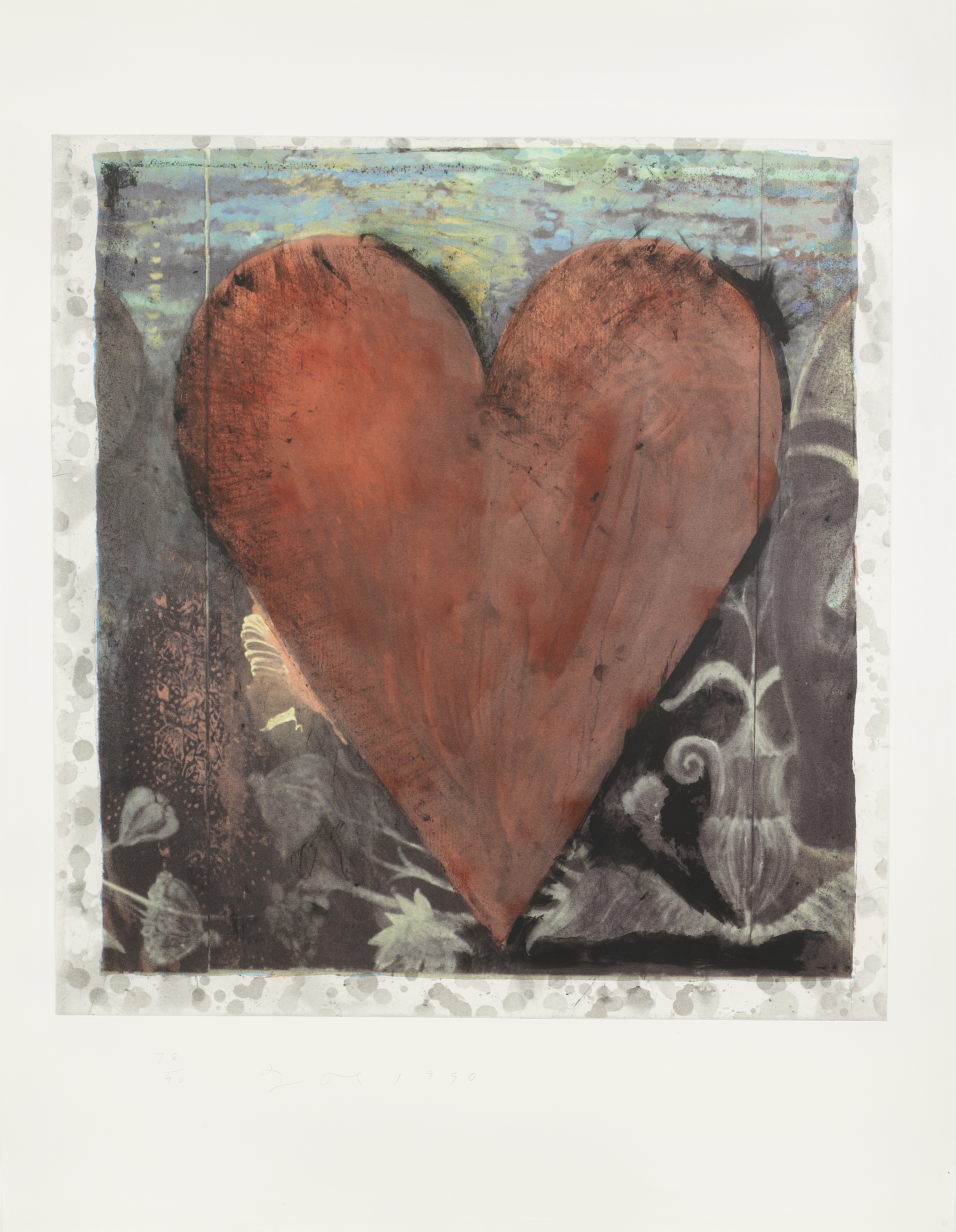 Jim Dine (born 1935) The Hand-Coloured Viennese Hearts The complete set of seven screenprints wit... - Image 6 of 7