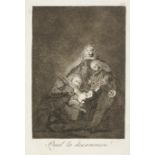 Francisco José de Goya y Lucientes (1746-1828) Qual la Descañonan!, from Los Caprichos Etching an...