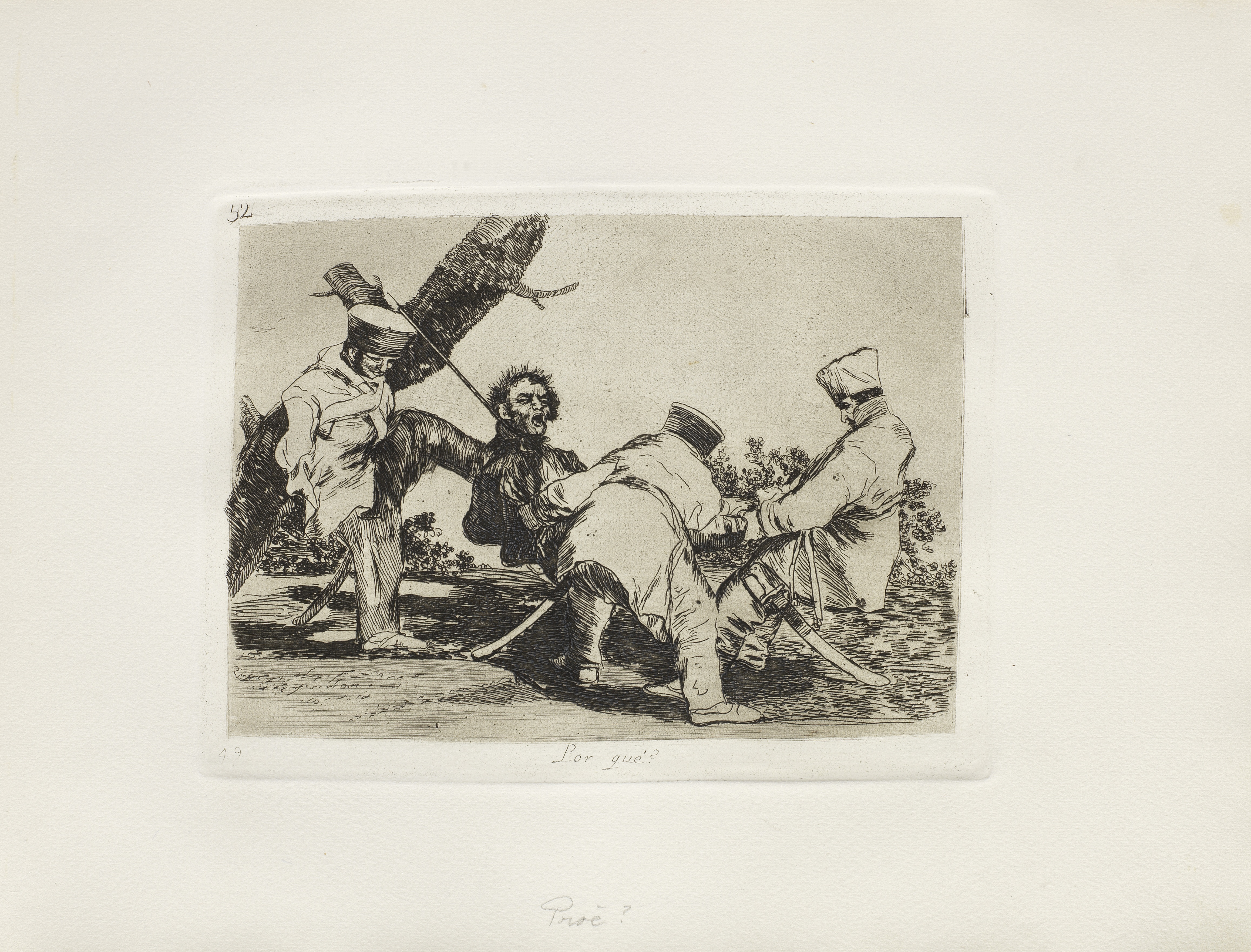 Francisco José de Goya y Lucientes (1746-1828) Los Desastres de la Guerra The complete set of eig... - Image 6 of 10