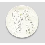 Jean Cocteau (1889-1963) Le Paradis terrestre signed and inscribed Jean Cocteau Adam et Eve; mark...