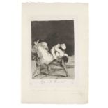 Francisco José de Goya y Lucientes (1746-1828) Que se la llevaron; El amor y la muerte, from Los ...