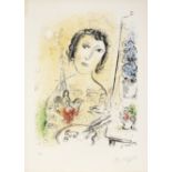 Marc Chagall (1887-1985) Autoportrait Lithograph in colours, 1974, on Arches wove paper, signed a...