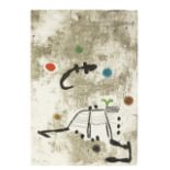 Joan Miró (1893-1983) Personatge I Estels II Etching and aquatint in colours, with embossing, 19...