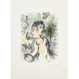 Marc Chagall (1887-1985) Nu au Visage Double Lithograph in colours, 1983, on Arches wove paper, s...
