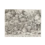 After Pieter Bruegel the Elder (1525-1569) by Pieter van der Heyden (1530-1572) Superbia (Pride) ...