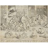 After Pieter Bruegel the Elder (1525-1569) The Parable of the Blind leading the Blind Engraving,...