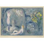 Marc Chagall (1887-1985) La Caverne des Nymphes, from Daphnis et Chloé Lithograph in colours, 196...