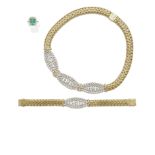 A diamond necklace and bracelet set, Unoaerre