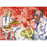 Romare Bearden (1914-1988); Out Chorus, Rhythm Section, from Jazz Series;