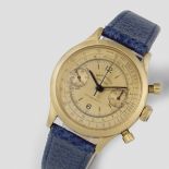 Rolex. An early 18K rose gold manual wind chronograph bracelet watch Oyster Antimagnetic 'Monoblo...