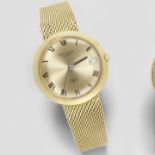 Patek Philippe. An 18K gold automatic calendar bracelet watch Calatrava 'IOS', Ref: 3565/1, Circa...