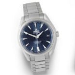 Omega. A stainless steel automatic calendar bracelet watch with co-axial escapement Seamaster Co-...