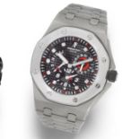 Audemars Piguet. A Limited Edition titanium and platinum automatic calendar bracelet watch with d...