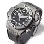 Hublot. A limited edition stainless steel automatic calendar wristwatch King Power Oceanographic...
