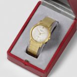 Patek Philippe. A rare double signed 18K gold automatic calendar bracelet watch retailed by Aspre...