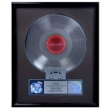 Judas Priest/K. K. Downing: A 'Platinum' sales award for the album Defenders Of The Faith, 1988,