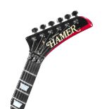 Judas Priest/K. K. Downing: A Hamer Custom K.K. Mini V guitar, circa 1984,