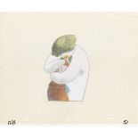 The Snowman: An original animation cel of the Snowman and James, 1982,