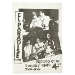 Sex Pistols: A concert flyer for El Paradise Club, 1976,