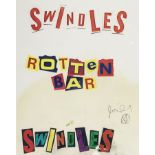 Jamie Reid (British, b.1947): Original artwork for the Sex Pistols' 'Swindles Rotten Bar', 1979,
