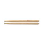 Queen: A pair of drumsticks used by Roger Taylor in the Freddie Mercury Tribute Concert, 1992,
