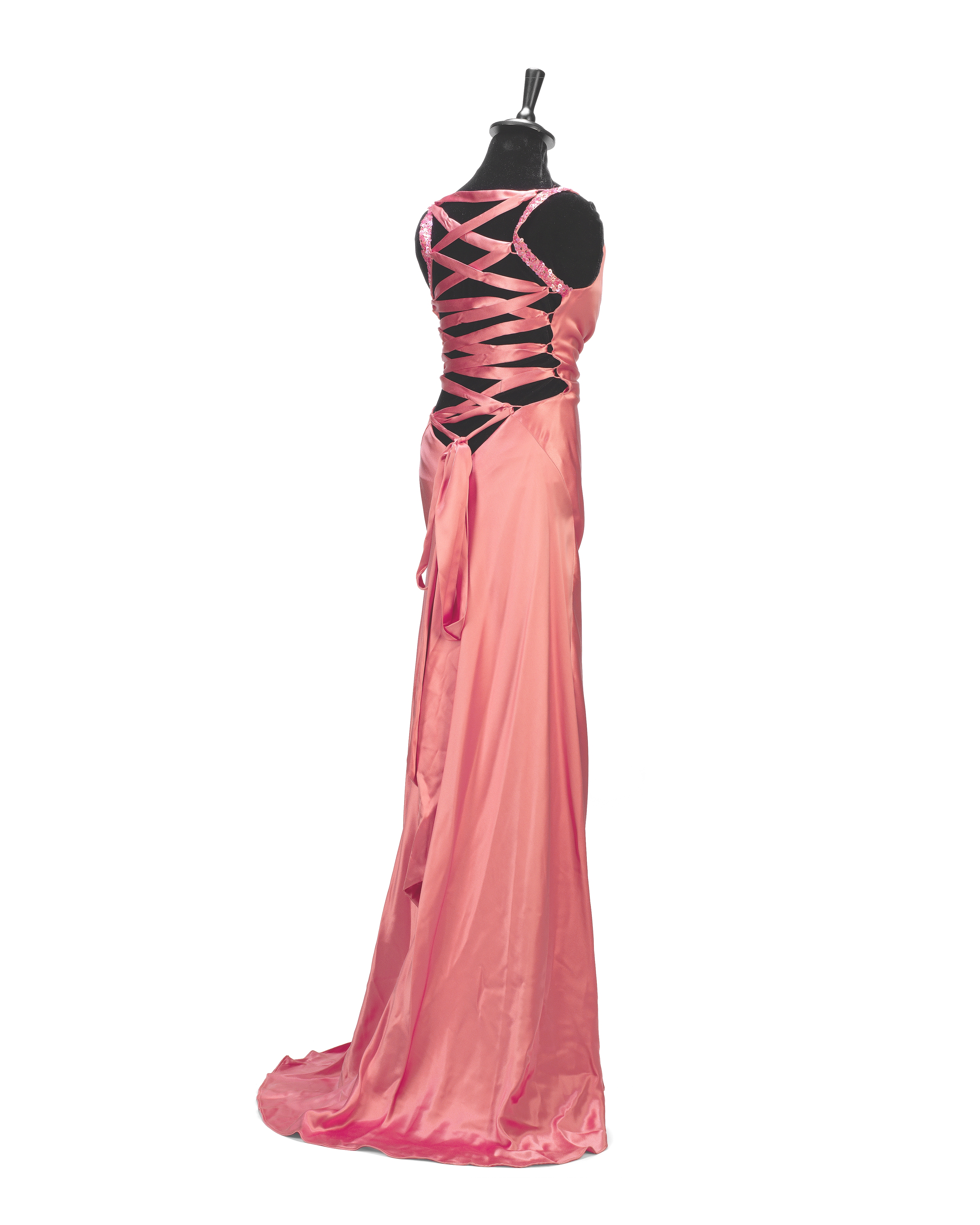 Casino Royale / Caterina Murino: A screen-used pink satin dress worn by Caterina Murino for her r... - Image 3 of 3