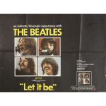 The Beatles: A poster for the film Let It Be, United Artists, 1970,