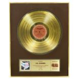 Judas Priest/K.K. Downing: A 'Gold' sales award for the album Turbo, Canadian, 1986,