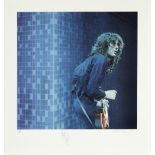 Led Zeppelin: A portrait print of Jimmy Page by Sandra Lawrence, 2000,